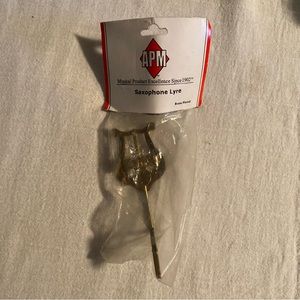 -APM Saxophone Lyre Brass Plated